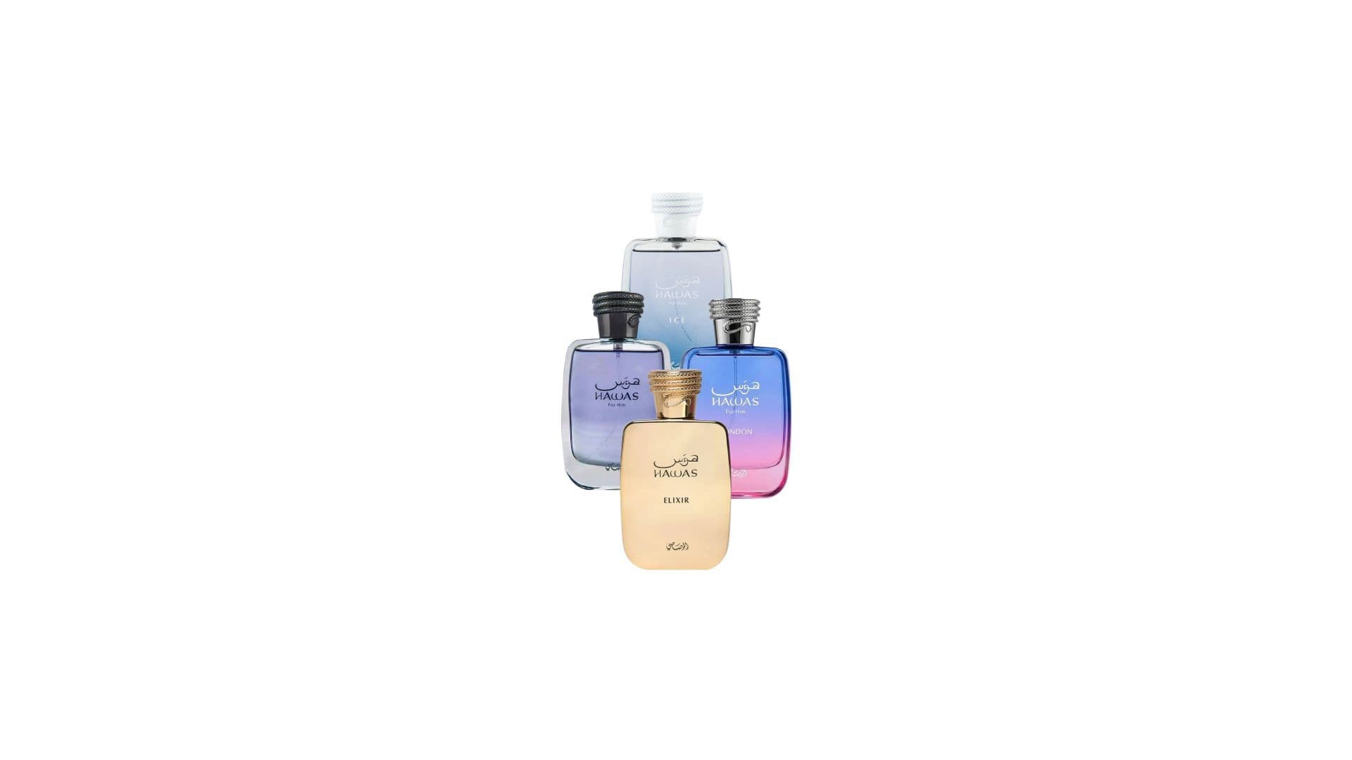 Hawas Series Collection Set – Hawas for Him, Hawas Ice, Hawas Elixir & Hawas London 5ml decant set